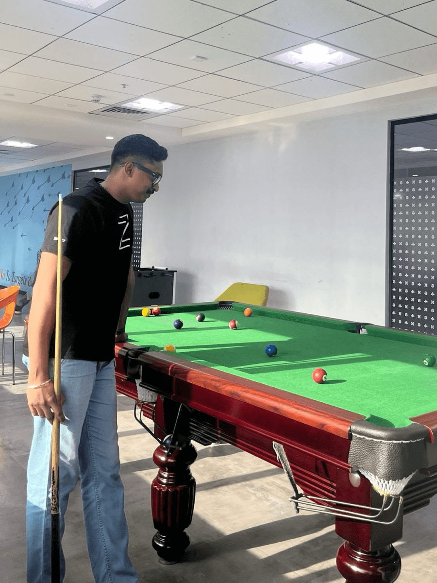 Noob snooker player