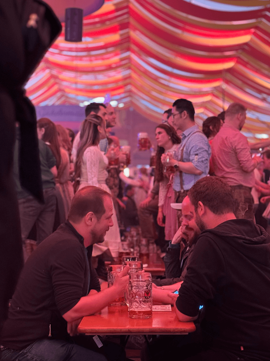 Sandeep Baskaran at his first Oktoberfest in Wasen, Germany
