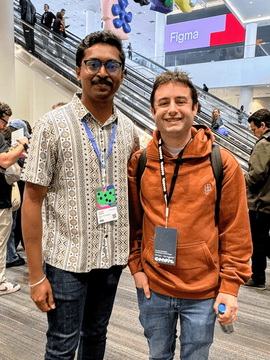 Sandeep Baskaran with Dylan Field, Founder & CEO of Figma